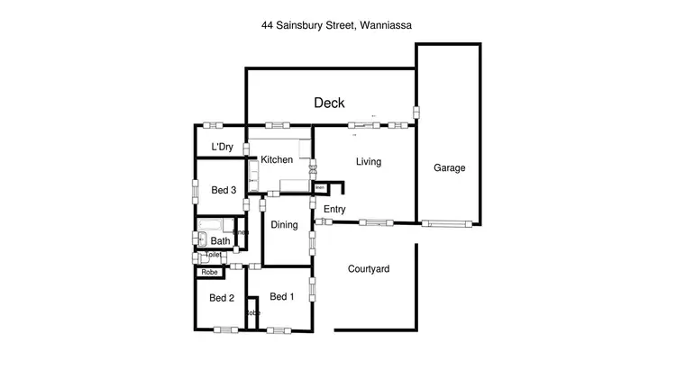 Floorplan of Homely house listing, 44 Sainsbury Street, Wanniassa ACT 2903