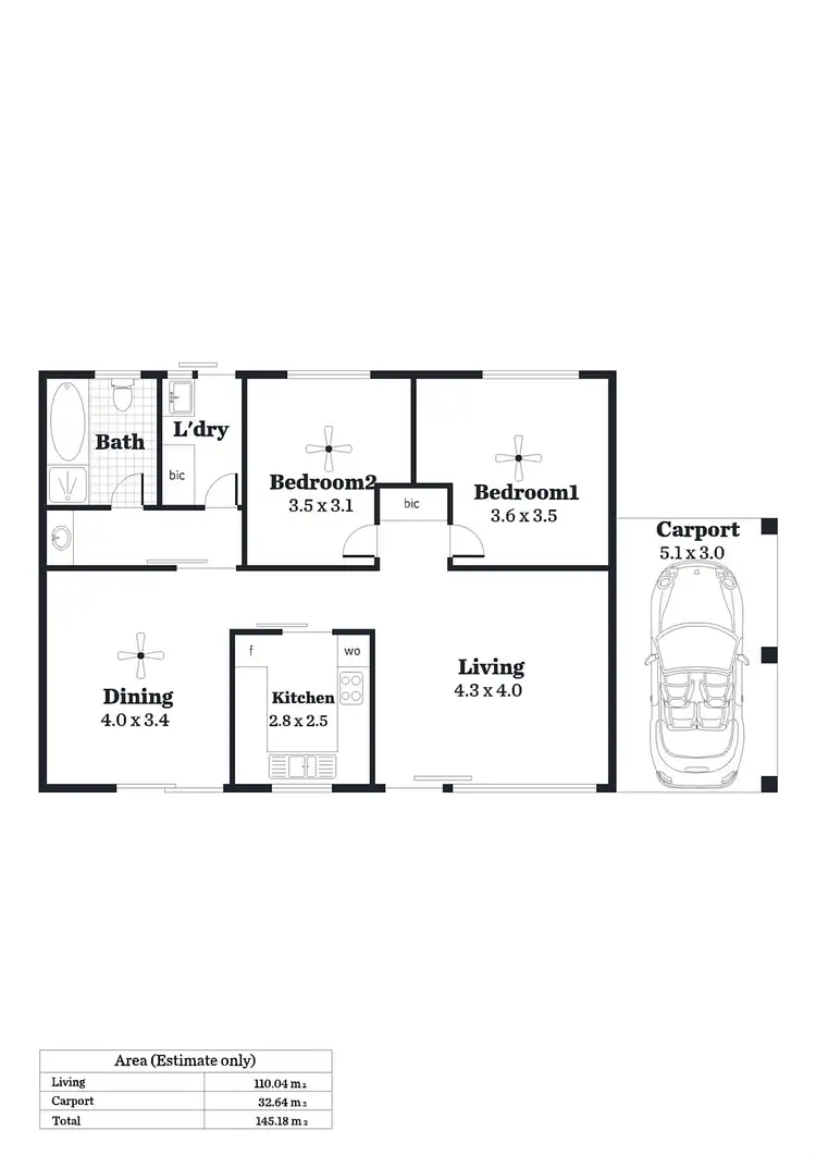 Floorplan of Homely unit listing, 2/26 Gladstone Avenue, Magill SA 5072