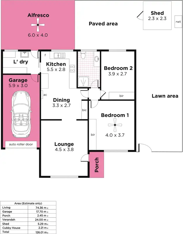 Floorplan of Homely unit listing, 13/131 Diagonal Road, Warradale SA 5046