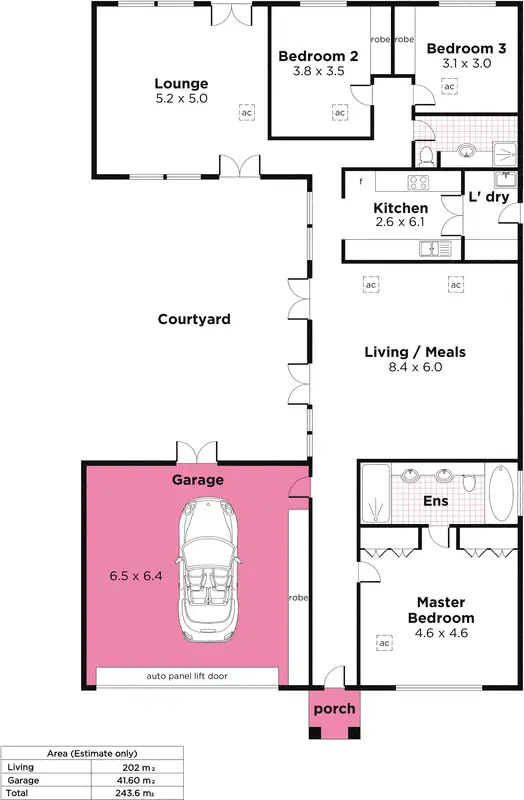 Floorplan of Homely house listing, 24 Ferris  Avenue, Somerton Park SA 5044