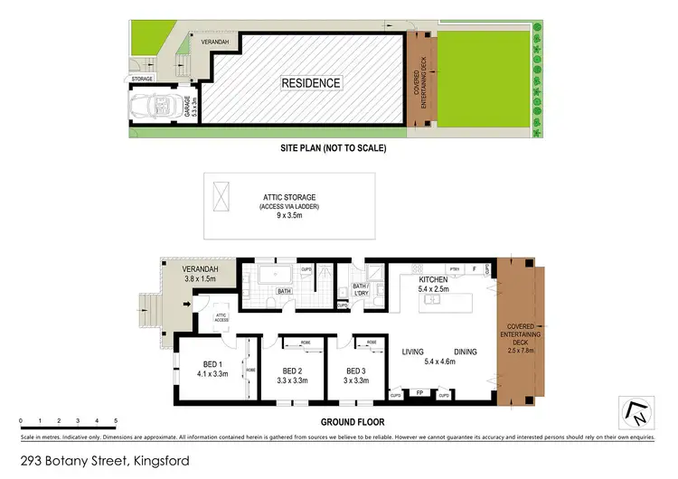 Floorplan of Homely house listing, 293 Botany Street, Kingsford NSW 2032