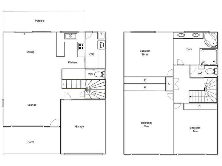 Floorplan of Homely townhouse listing, 4A Cane Place, Jerrabomberra NSW 2619