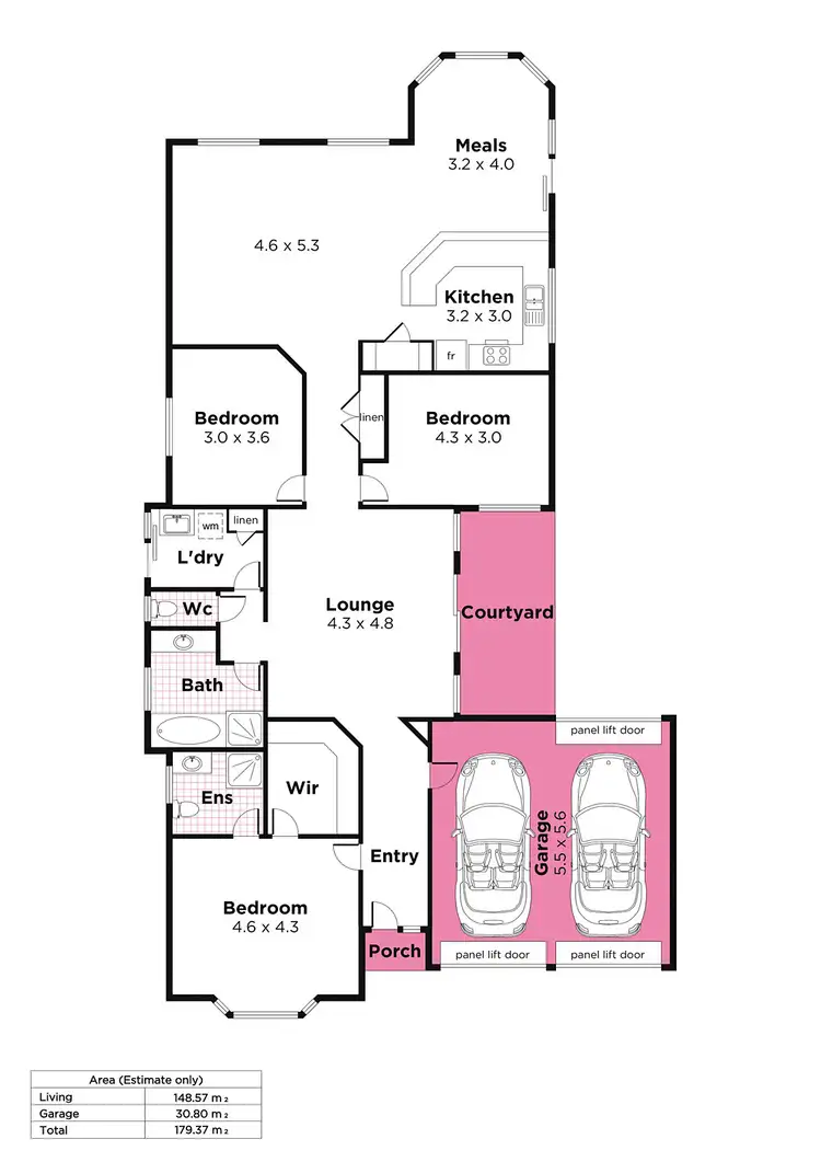 Floorplan of Homely house listing, 7A Haven Road, Moonta Bay SA 5558