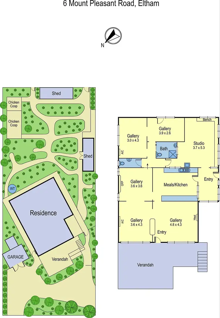 Floorplan of Homely house listing, 6 Mount Pleasant Road, Eltham VIC 3095