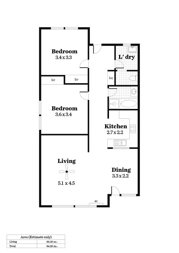 Floorplan of Homely unit listing, 12/74 Marian Road, Payneham SA 5070
