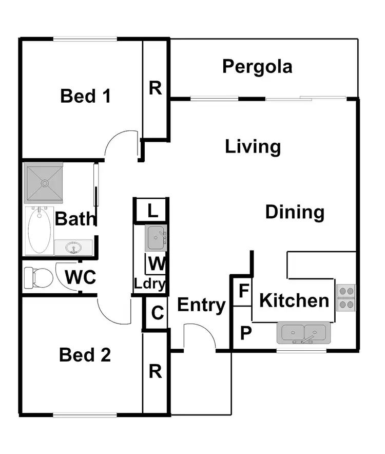 Floorplan of Homely townhouse listing, 26/46 Paul Coe Crescent, Ngunnawal ACT 2913