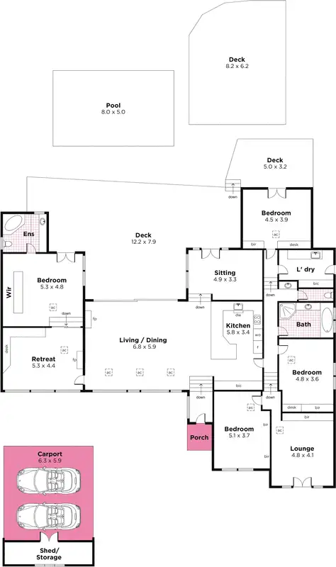 Floorplan of Homely house listing, 9 High Street, Belair SA 5052