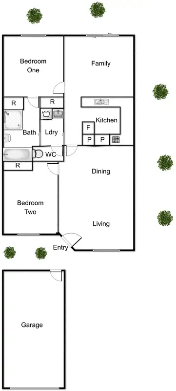 Floorplan of Homely townhouse listing, 11/21 Jessup Place, Phillip ACT 2606