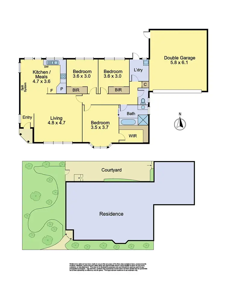 Floorplan of Homely unit listing, 1/47 Edwards Street, Lower Plenty VIC 3093