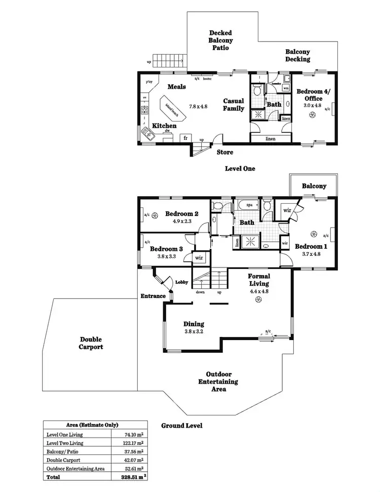 Floorplan of Homely house listing, 8 Sylvia Court, Coromandel Valley SA 5051