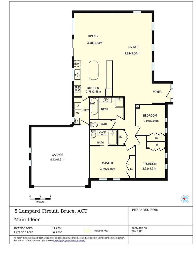 Floorplan of Homely townhouse listing, 5/105 Lampard Circuit, Bruce ACT 2617