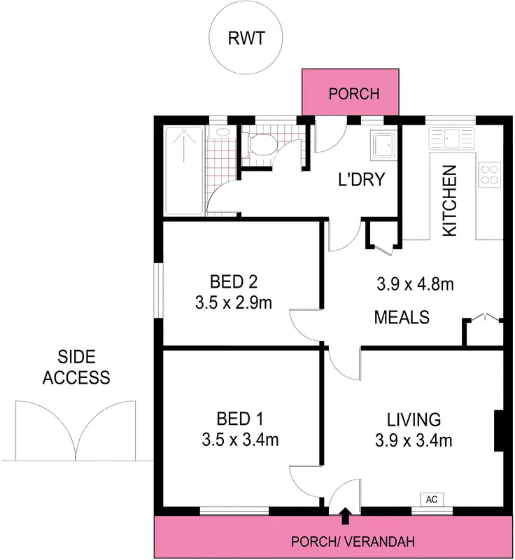 Floorplan of Homely house listing, 22 Tilshead Road, Elizabeth North SA 5113