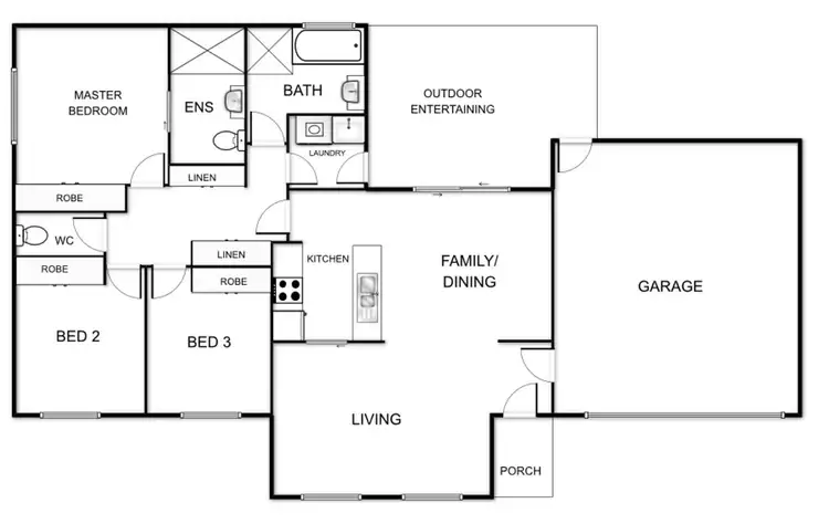Floorplan of Homely house listing, 56 John James Loop, Macgregor ACT 2615