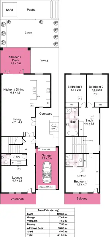 Floorplan of Homely house listing, 2 Gore Street, Glenelg North SA 5045