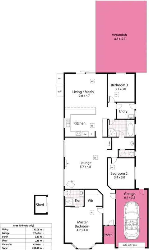 Floorplan of Homely house listing, 124B Arthur Street, Magill SA 5072