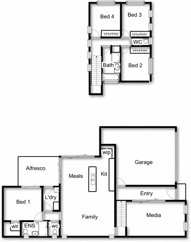 Floorplan of Homely townhouse listing, 2/112 Bacchus Circuit, Kambah ACT 2902