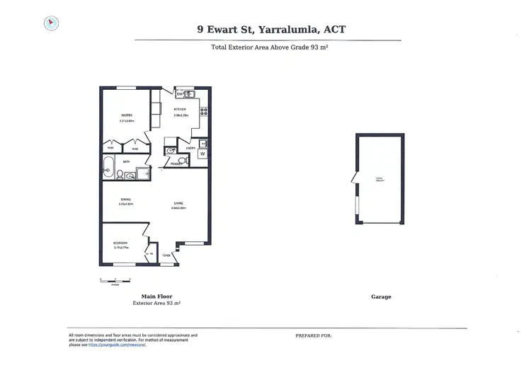 Floorplan of Homely townhouse listing, 3/9 Ewart Street, Yarralumla ACT 2600