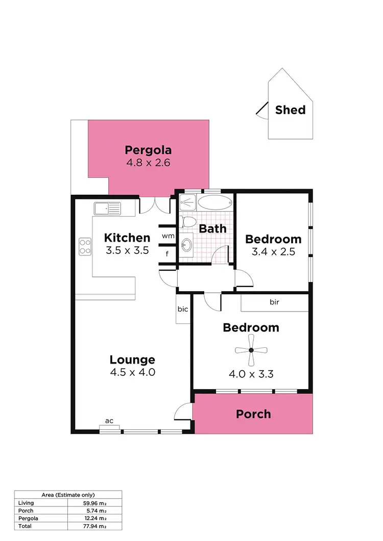Floorplan of Homely unit listing, 6/12 Ellis Street, Magill SA 5072