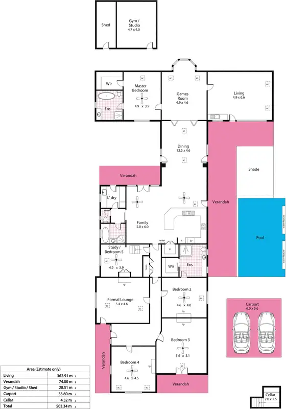 Floorplan of Homely house listing, 1 Claremont Avenue, Netherby SA 5062