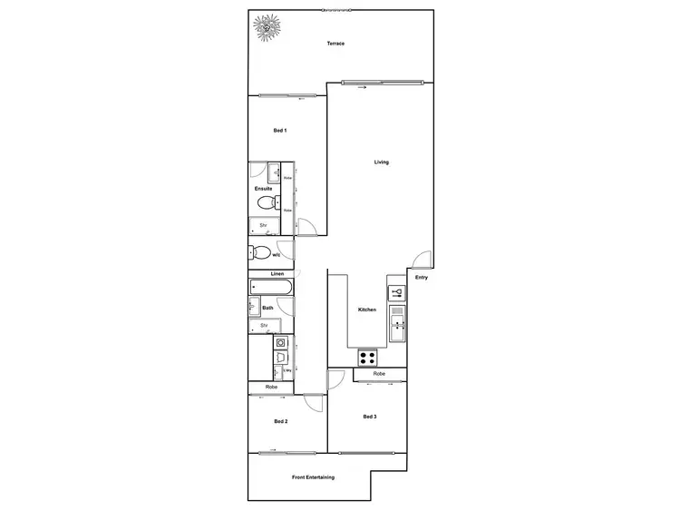 Floorplan of Homely unit listing, 91/31 Thynne Street, Bruce ACT 2617