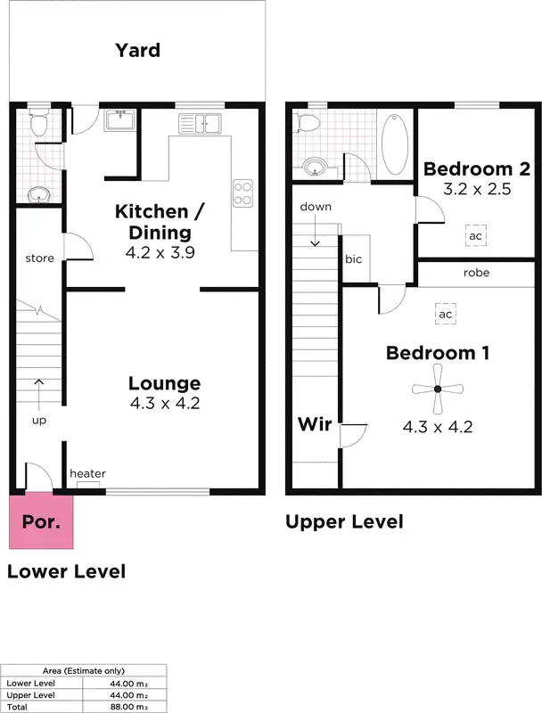 Floorplan of Homely townhouse listing, 7/7-11 Findon Road, Woodville South SA 5011