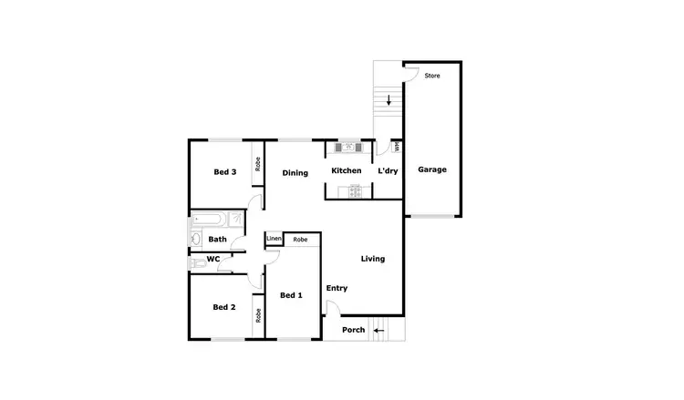 Floorplan of Homely house listing, 1/16 Harry Hopman Circuit, Gordon ACT 2906