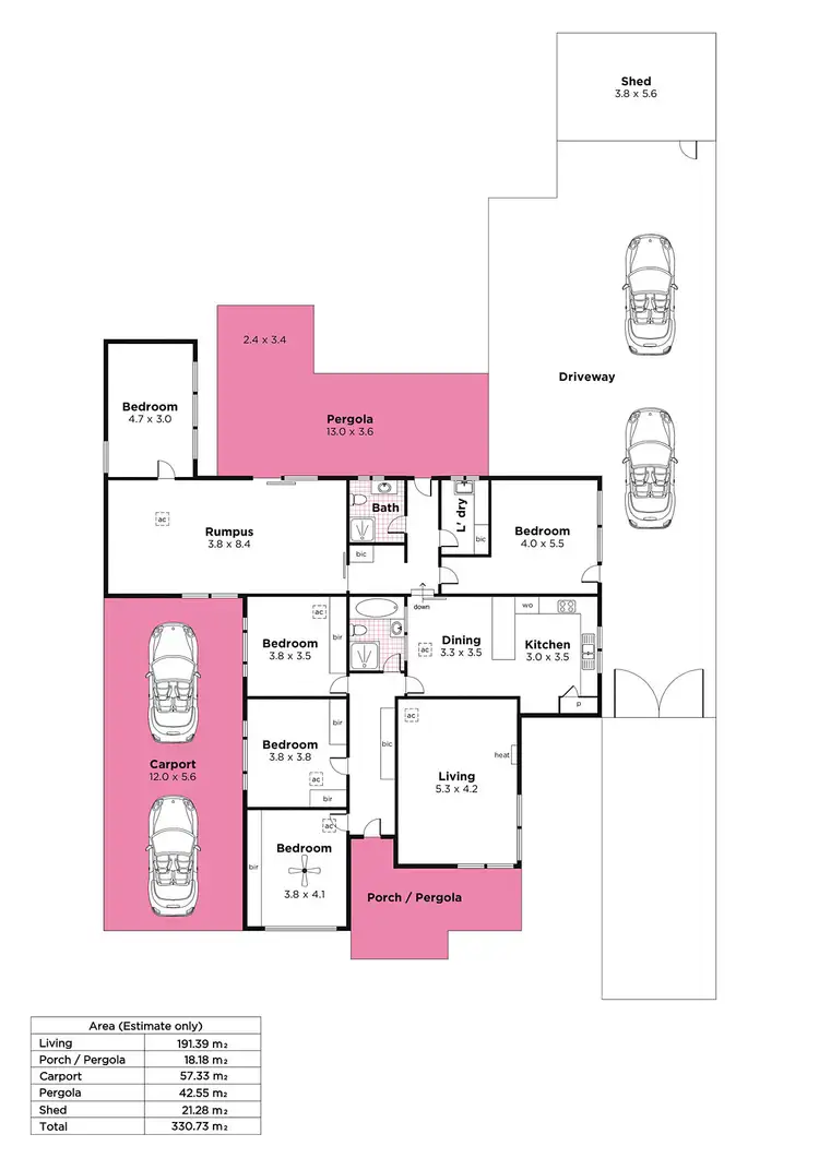 Floorplan of Homely house listing, 58 Davenport Terrace, Seacliff Park SA 5049