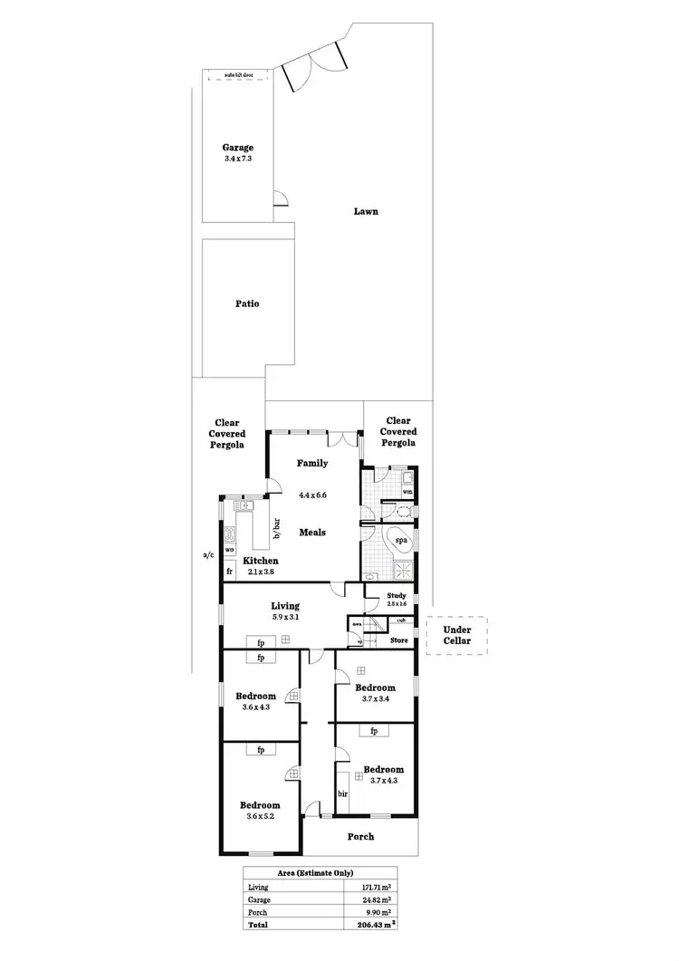 Floorplan of Homely house listing, 32 Fifth Avenue, St Peters SA 5069