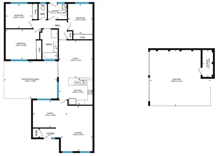 Floorplan of Homely house listing, 1 Boehm Close, Isaacs ACT 2607