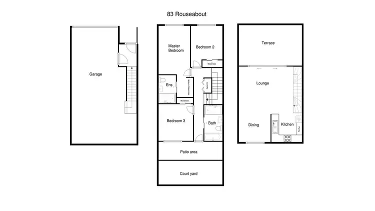 Floorplan of Homely townhouse listing, 83/2 Rouseabout Street, Lawson ACT 2617