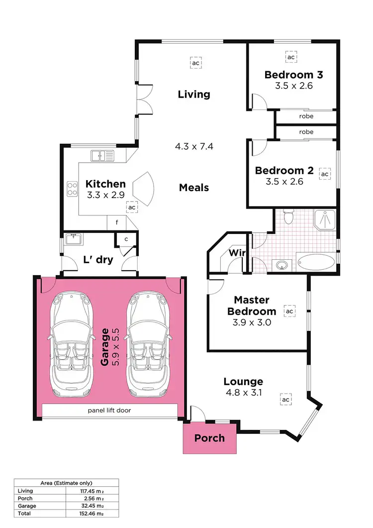 Floorplan of Homely house listing, 43a Crozier Avenue, Newton SA 5074