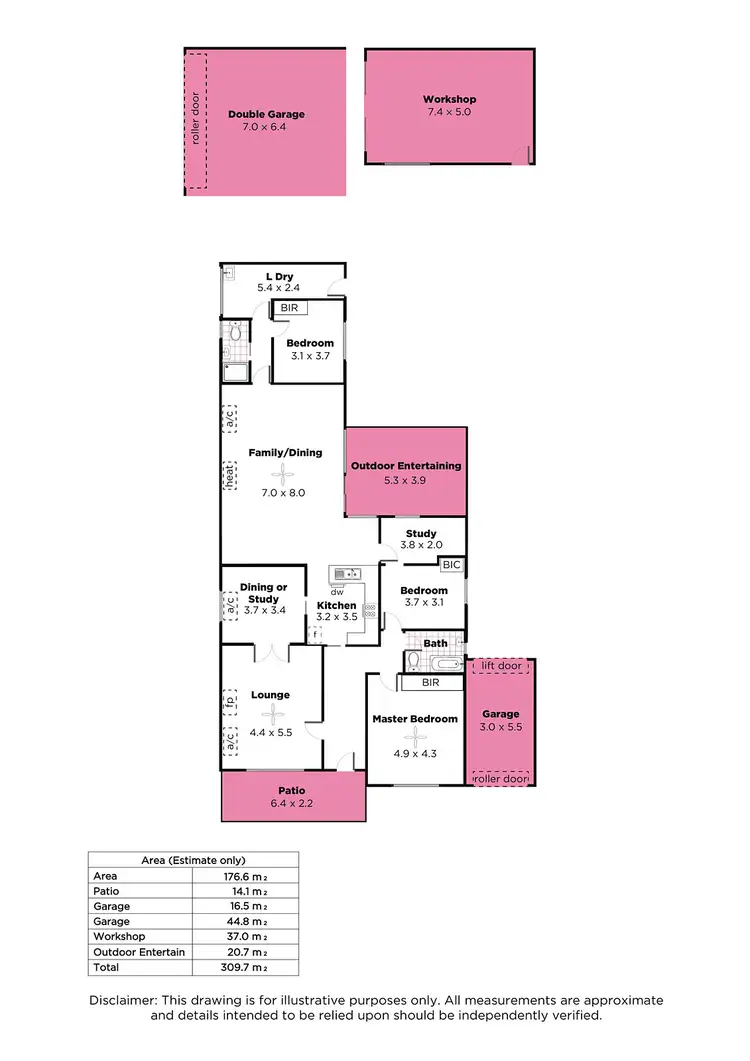 Floorplan of Homely house listing, 9 Heathpool Road, Heathpool SA 5068