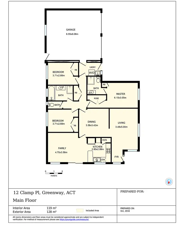 Floorplan of Homely house listing, 6/12 Clamp  Place, Greenway ACT 2900
