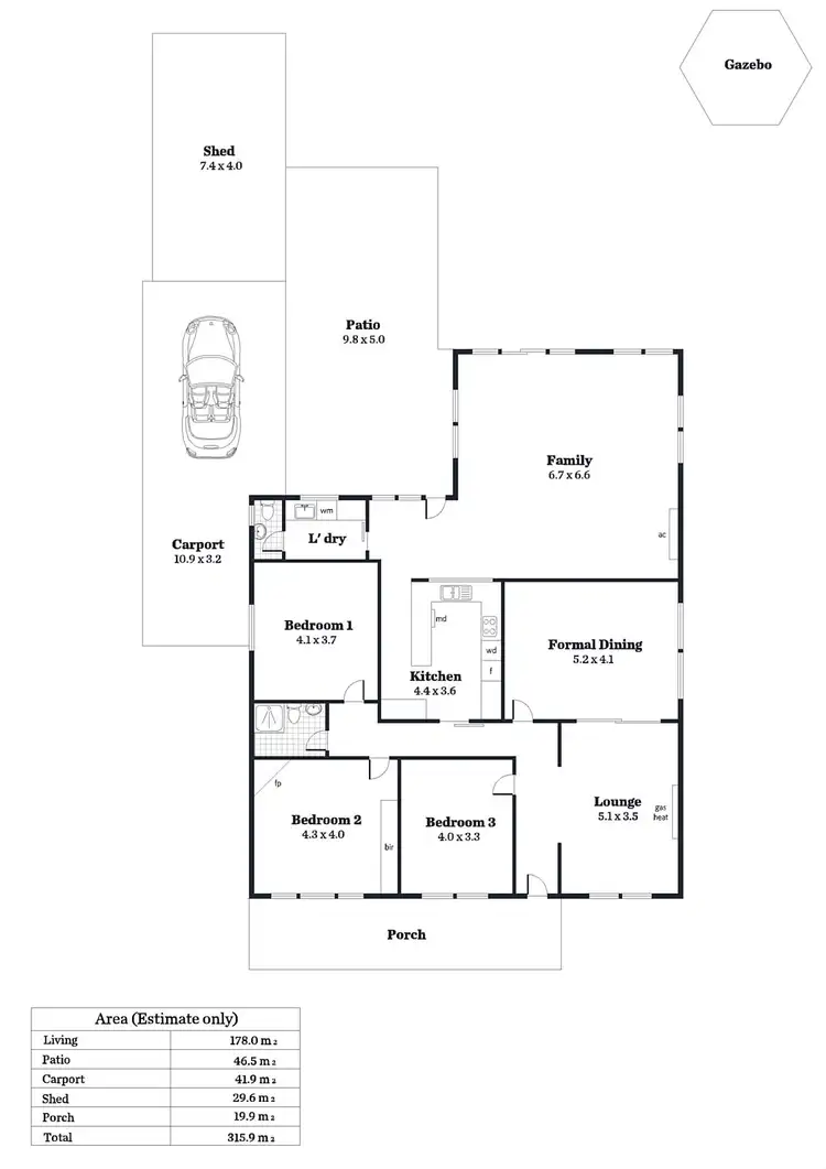 Floorplan of Homely house listing, 32 Dunbar Terrace, Glenelg East SA 5045