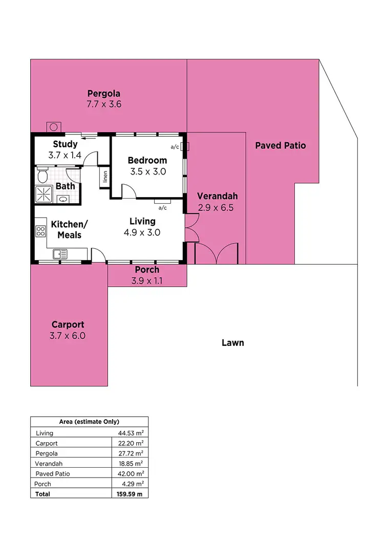 Floorplan of Homely house listing, 6E Keyes Street, Linden Park SA 5065