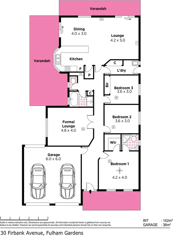 Floorplan of Homely house listing, 30 Firbank Avenue, Fulham Gardens SA 5024