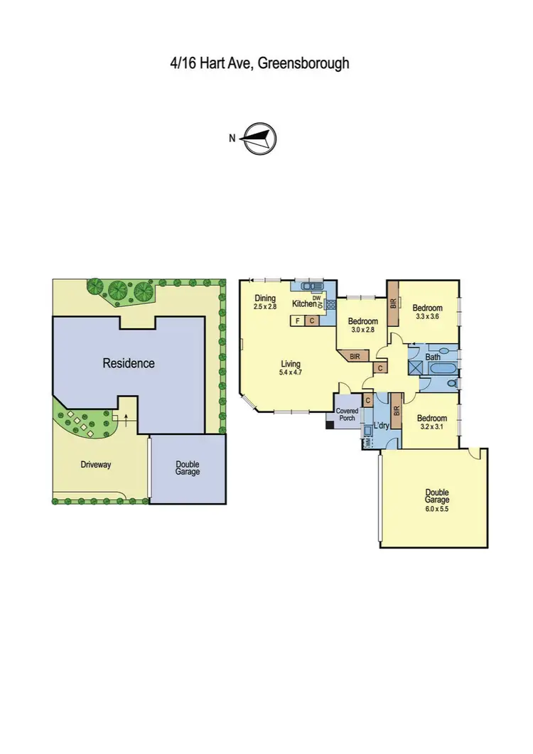 Floorplan of Homely unit listing, 4/16 Hart Avenue, Greensborough VIC 3088