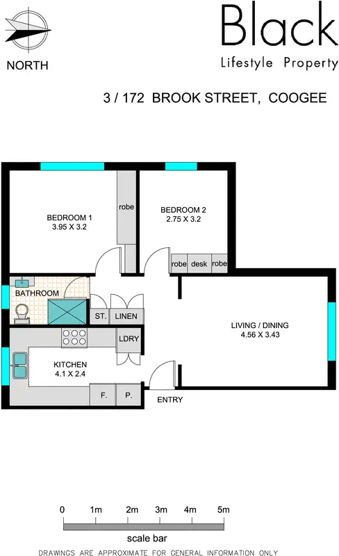 Floorplan of Homely apartment listing, 3/172 Brook Street, Coogee NSW 2034