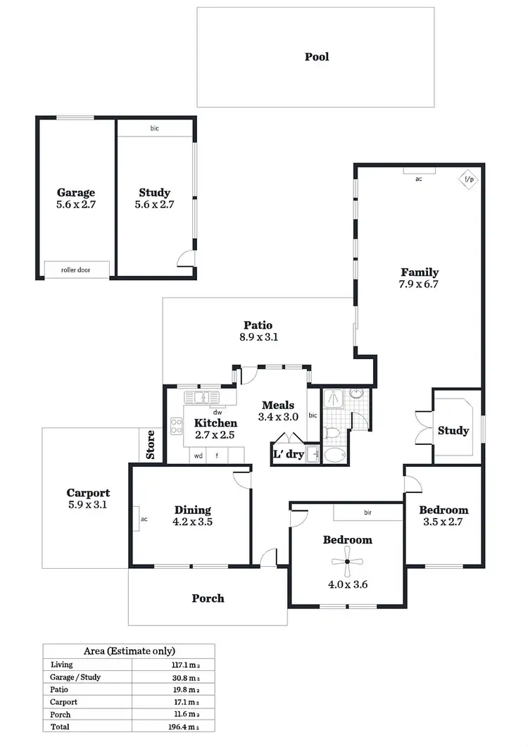 Floorplan of Homely house listing, 8 Trevor Avenue, Rostrevor SA 5073