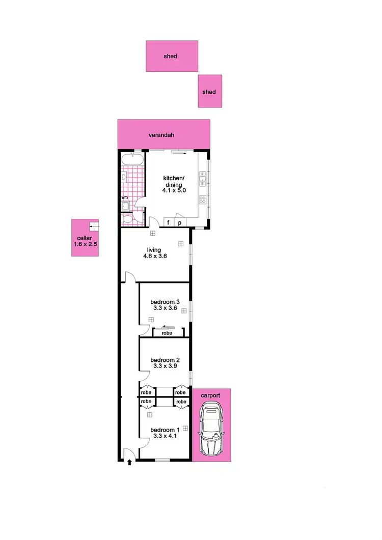 Floorplan of Homely house listing, 37 Uxbridge Street, Kensington Park SA 5068