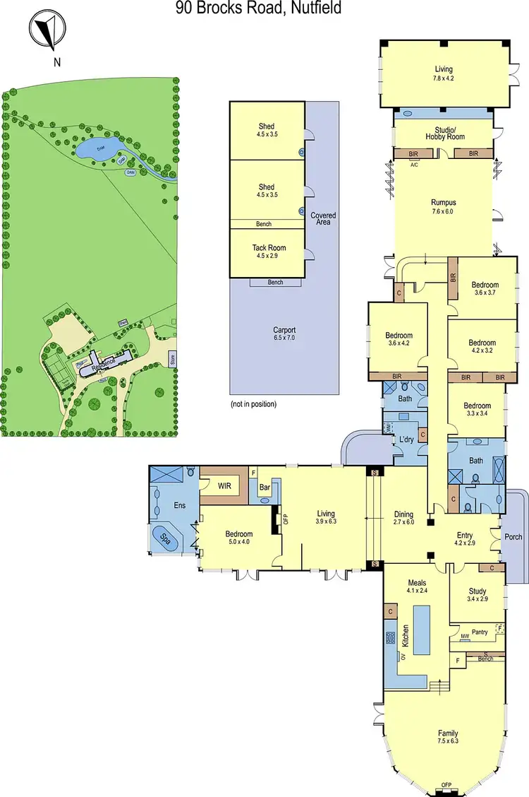 Floorplan of Homely house listing, 90 Brocks Road, Nutfield VIC 3099