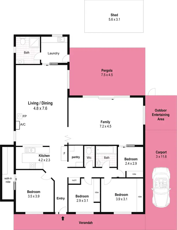 Floorplan of Homely house listing, 9 Rankeys Hill Road, Hawthorndene SA 5051