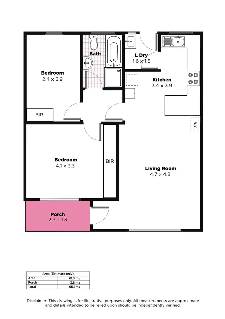 Floorplan of Homely unit listing, 6/6 Christie Avenue, Toorak Gardens SA 5065