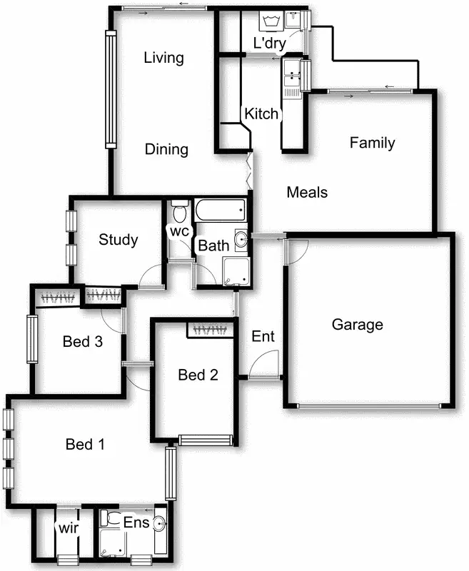 Floorplan of Homely townhouse listing, 118 Bacchus Circuit, Kambah ACT 2902