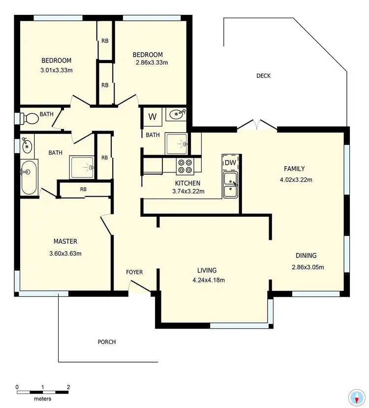 Floorplan of Homely house listing, 4 Astrolabe Street, Red Hill ACT 2603