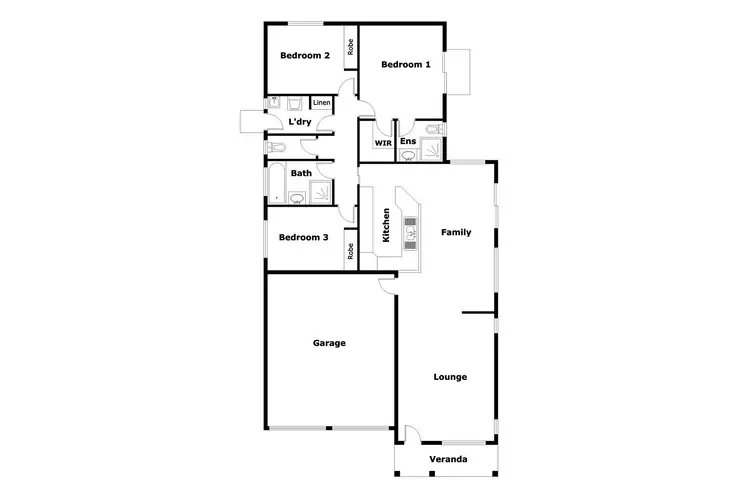 Floorplan of Homely house listing, 25 Coolgardie Street, Dunlop ACT 2615