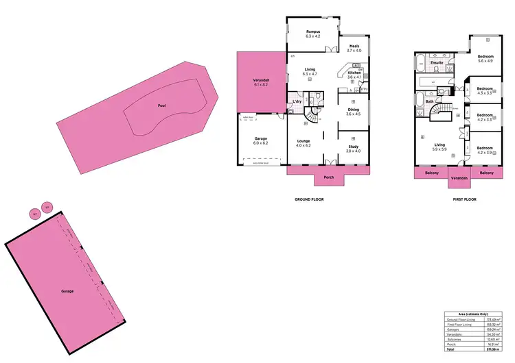 Floorplan of Homely house listing, 63 Shepherds Hill Road, Eden Hills SA 5050