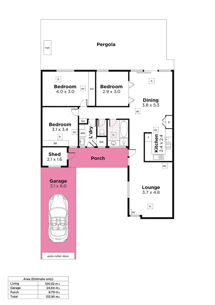 Floorplan of Homely house listing, 2 Pelican Place, Semaphore Park SA 5019