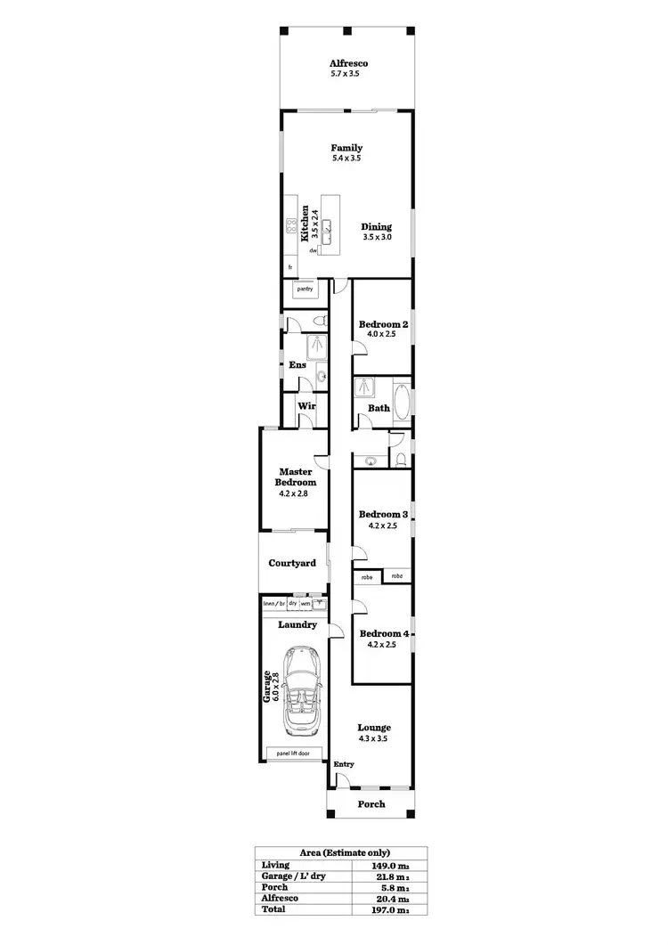 Floorplan of Homely house listing, 24A&B Meadow Avenue, Campbelltown SA 5074