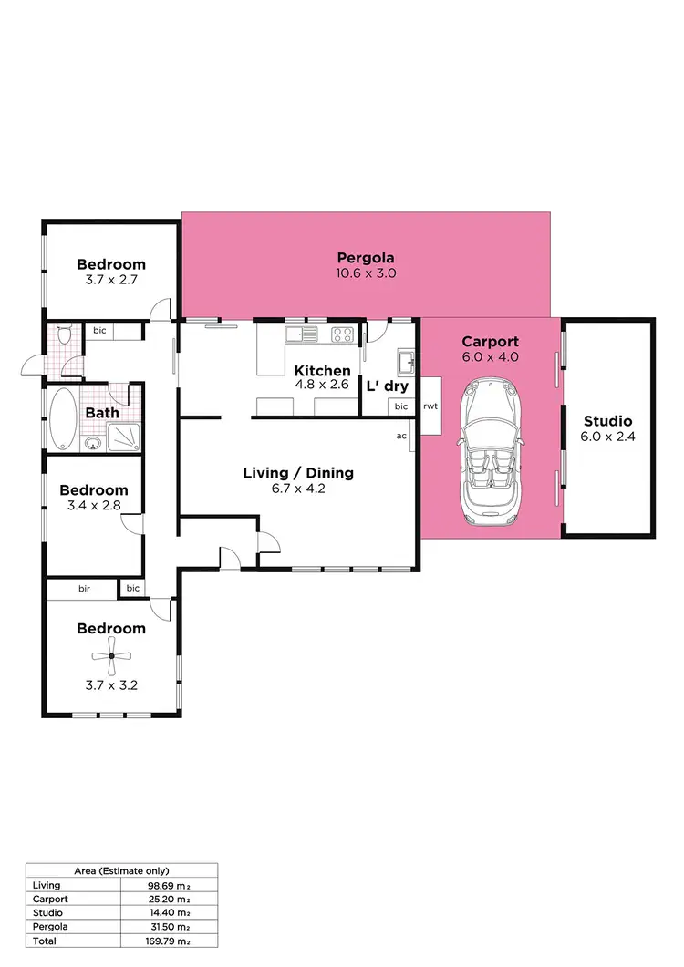 Floorplan of Homely house listing, 8 Acheron Avenue, Hawthorndene SA 5051